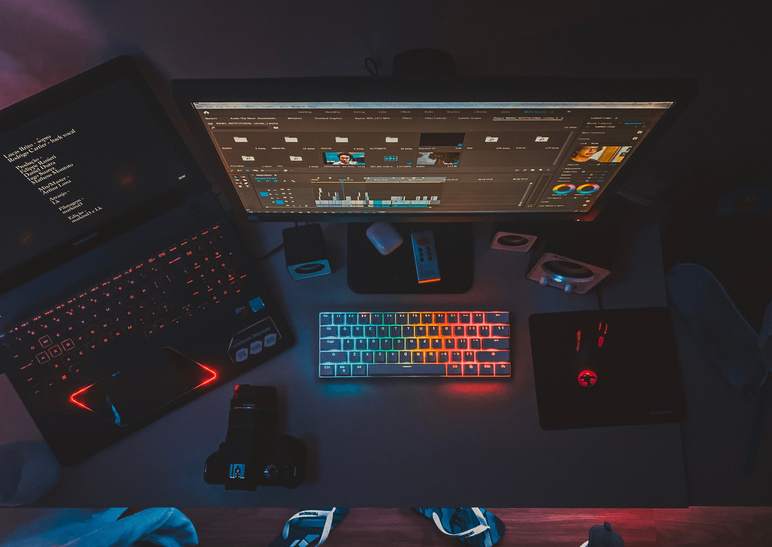 Photo Of Computer Setup